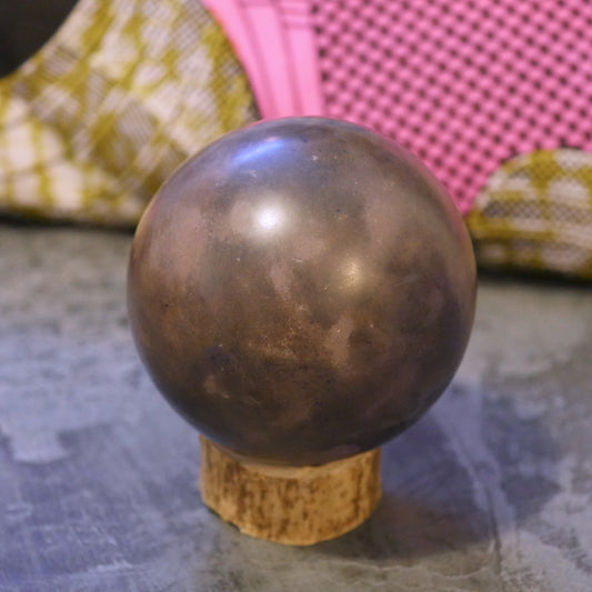 Dark purple handcrafted Dorodango