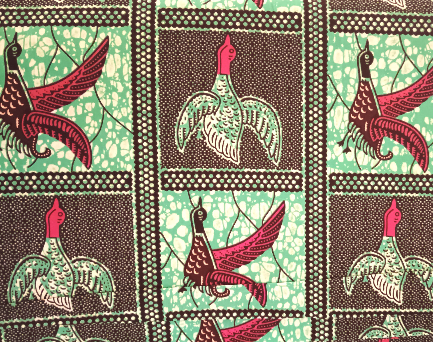 The Birds - Dutch Wax Print Lampshade