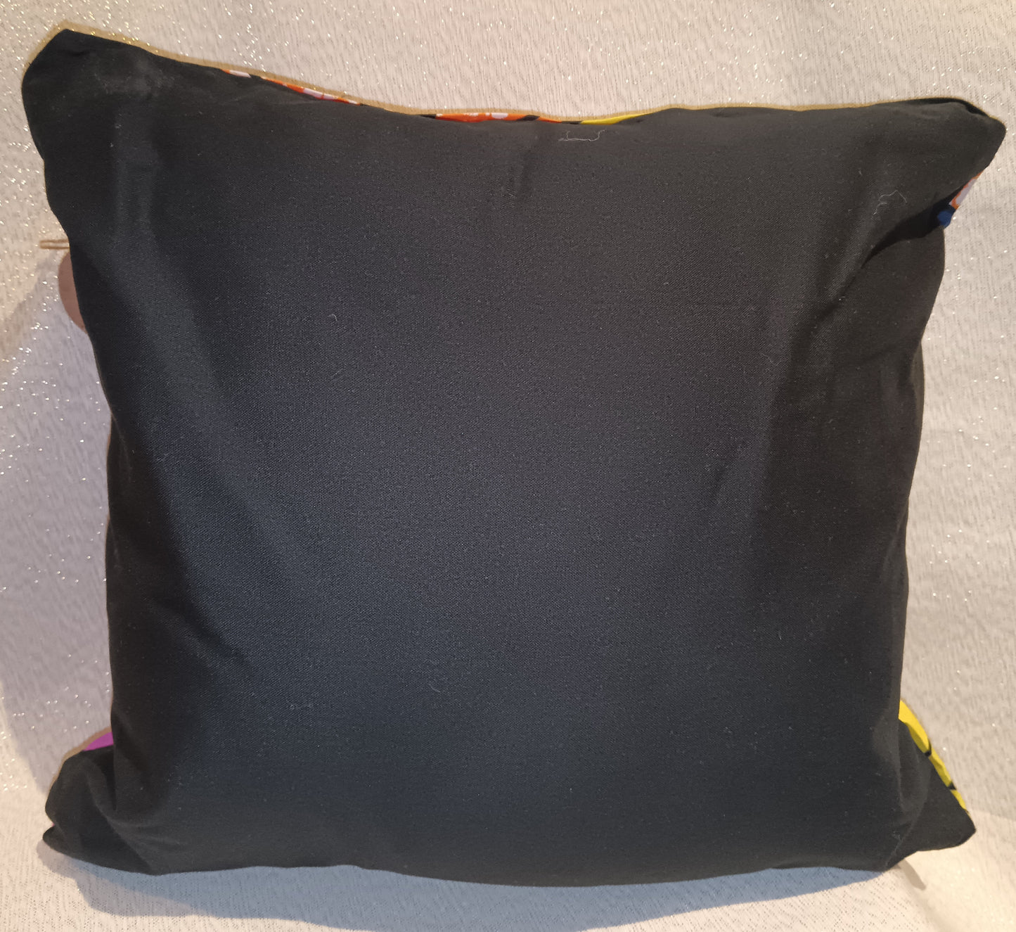 Brown and Orange Circles- Small Cushion