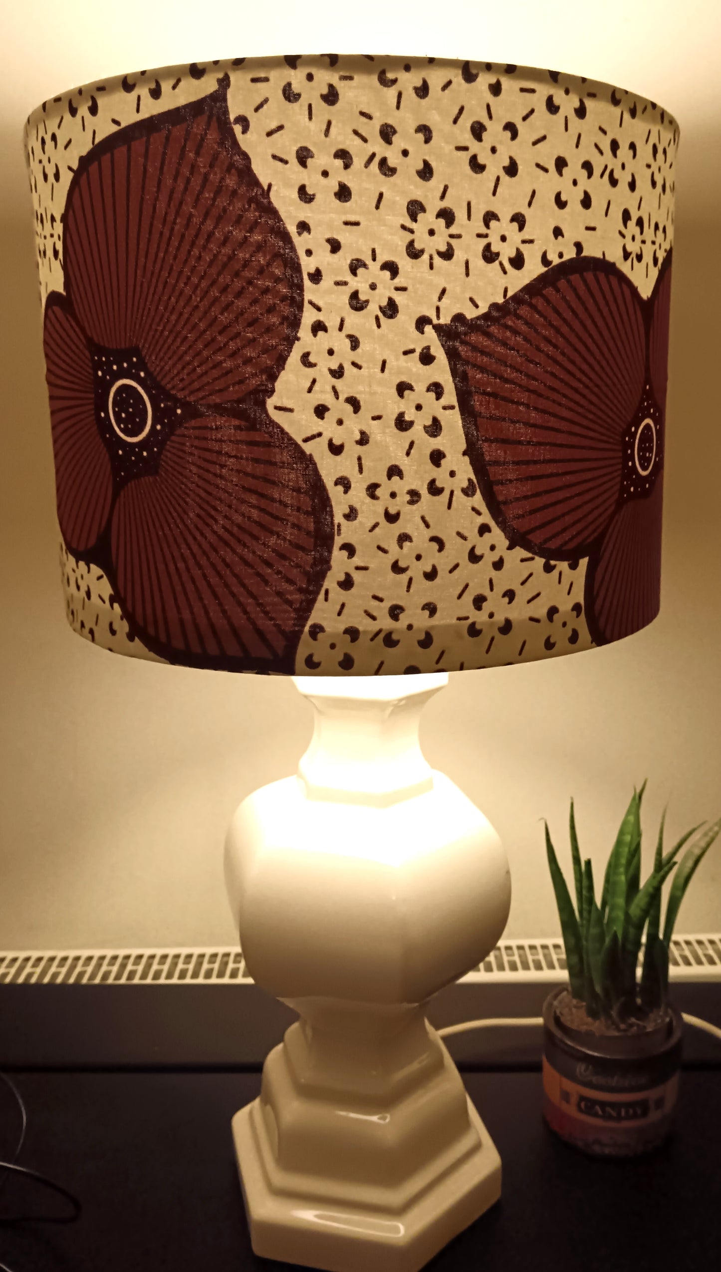 Brown Poppy Lampshade