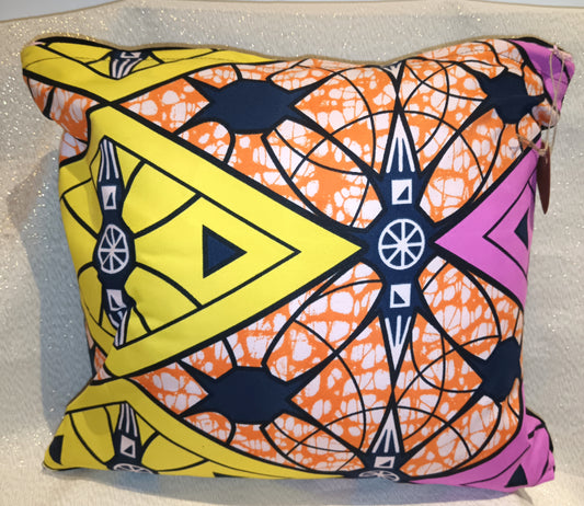 Yellow Triangle  - Small Cushion