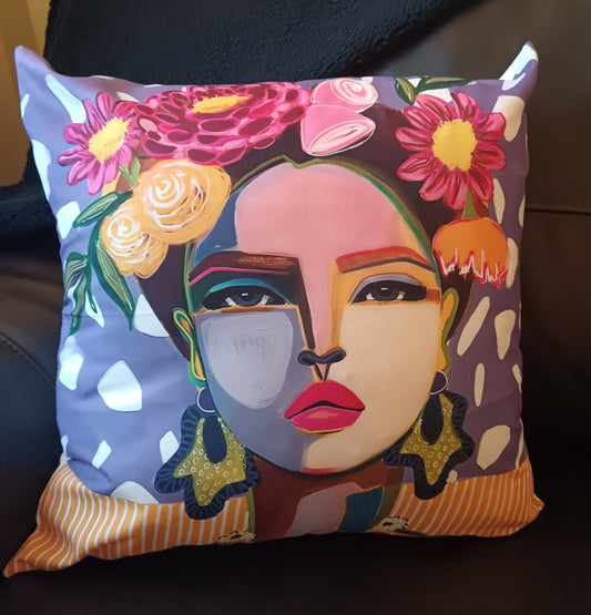 Flower Girl with Yellow Earrings