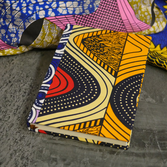 A5 Sketchbook | Blank 100gsm Paper | Dutch Wax Print Fabric Cover